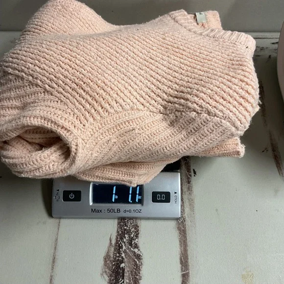 Madewell 1937 Womens Sweater Peach Knit Crew Neck Long Sleeve Size M‎ - Picture 5 of 6